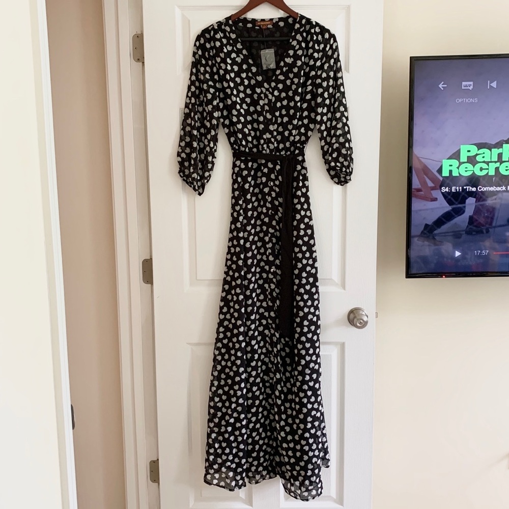 Hive & Honey 3/4 length sleeve maxi dress
